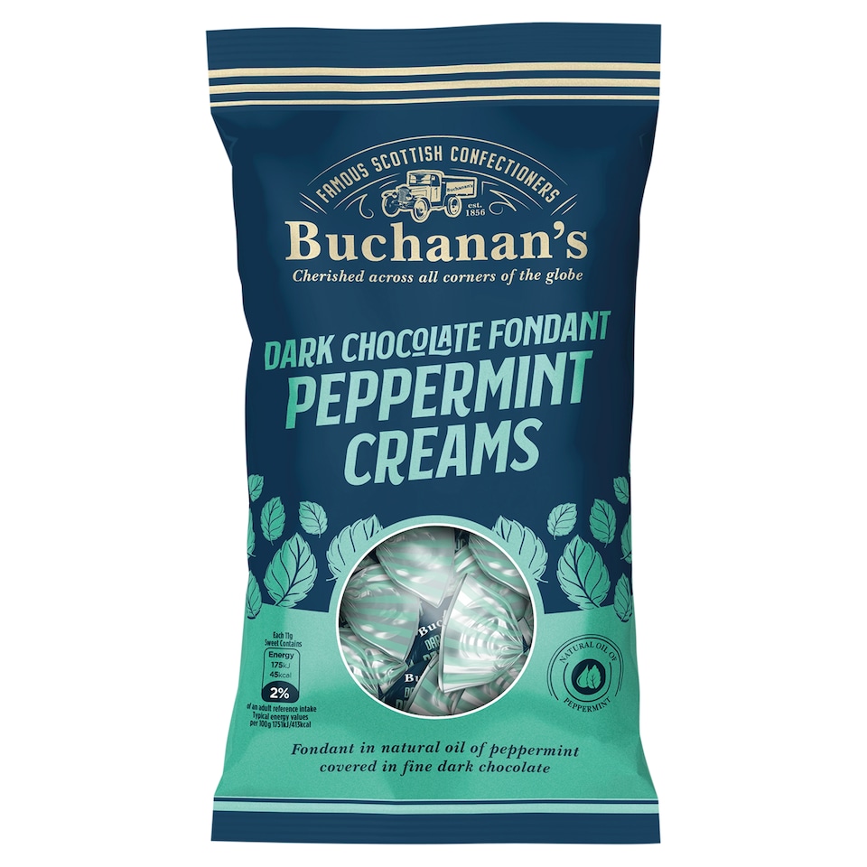 Buchanan's Dark Chocolate Peppermint Creams 120G
