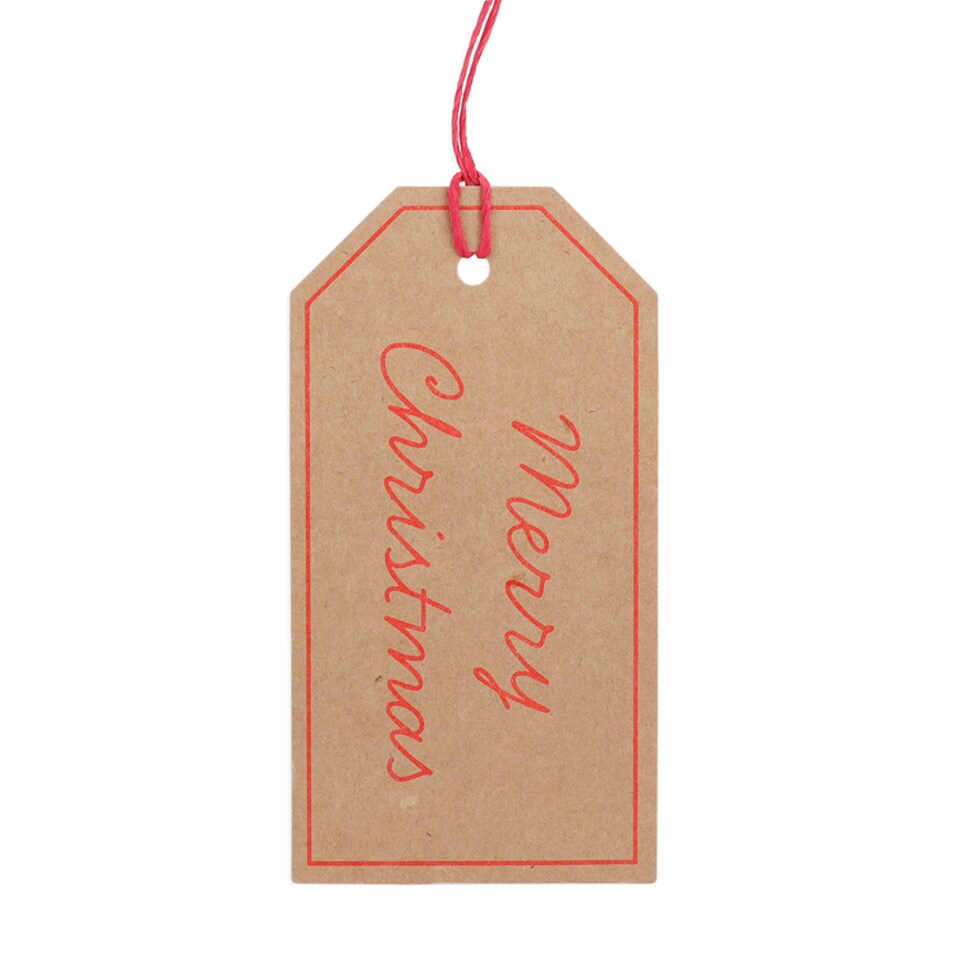 Tesco Merry Christmas Tags 5 Pack