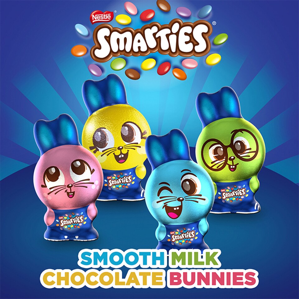image 1 of Smarties Bunny Milk Chocolate Hollow Figure 94G