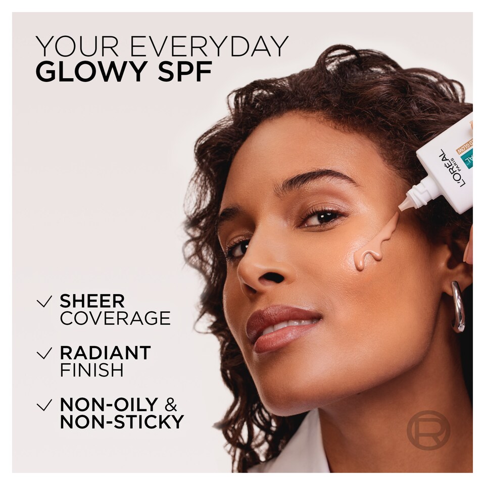 image 1 of L'Oreal Paris Bright Reveal Daily Fluid Tinted Glow Bronze SPF50 50ml