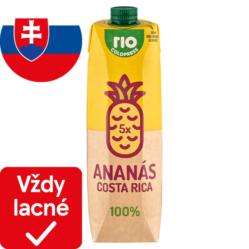 obrázok 1 z Rio Cold Press 100% Costa Rica ananás 1 l