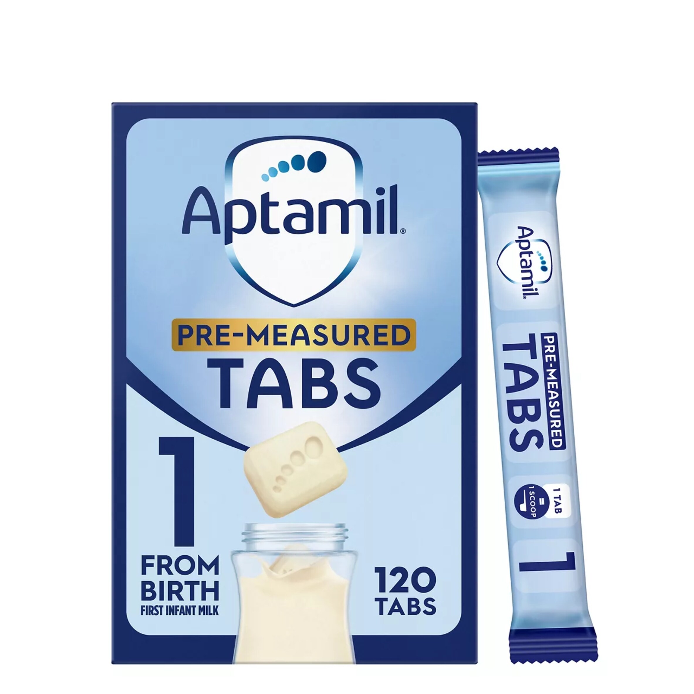 Aptamil 1 First Baby Milk Formula from Birth 120 Tabs 552g - Tesco Groceries