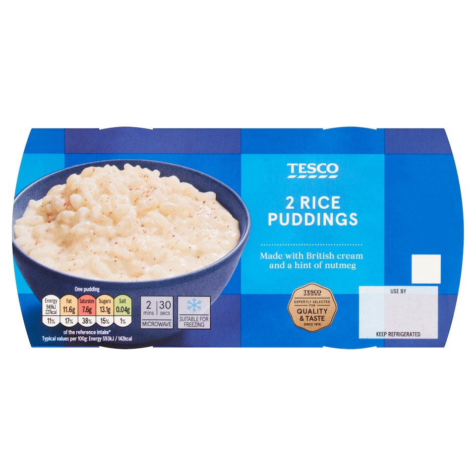 Tesco 2 Rice Puddings 320g