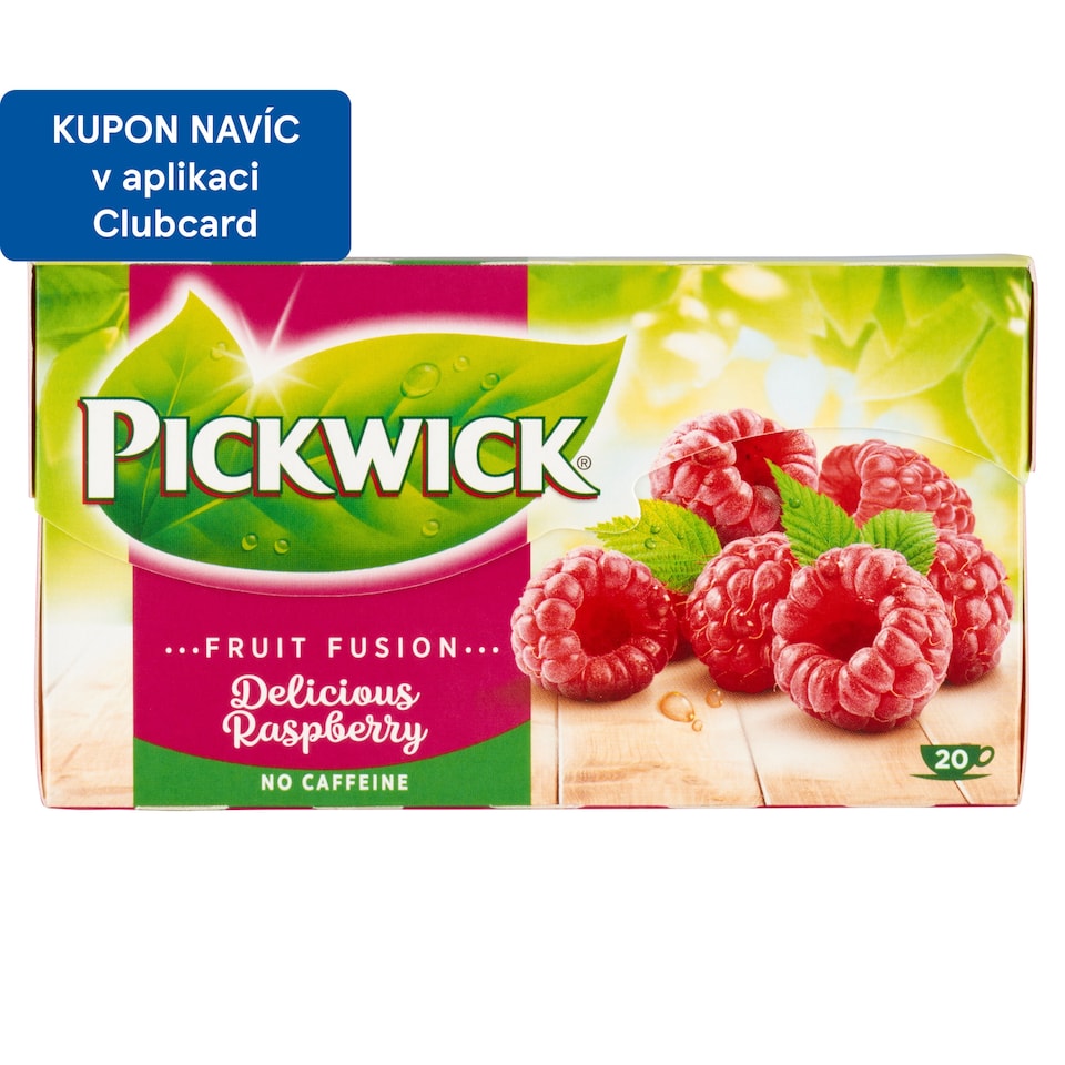 Obrázek 1 pro produkt Pickwick Fruit Fusion Ovocný čaj aromatizovaný s malinami 20 x 2g (40g)