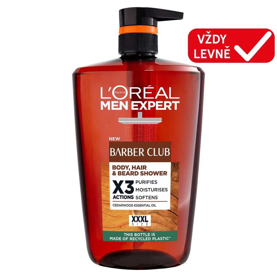 L'Oréal Paris Men Expert Barber Club sprchový gel 1l