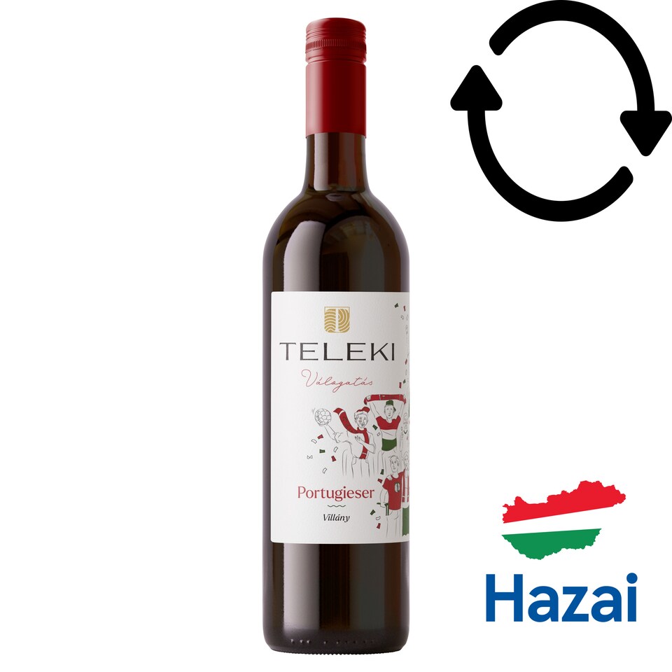 Teleki Válogatás Villányi Portugieser Classicus Dry Red Wine 12,5% 0,75 l