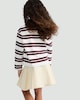 image 3 of F&F Girls Pure Cotton Stripe Print Rugby Shirt in Multi