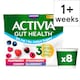 image 1 of Activia Strawberry & Red Fruit Fat Free Gut Health Yoghurt Multipack 8x115g 