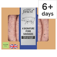 Tesco Finest 4 Signature Pork Sausages 440g