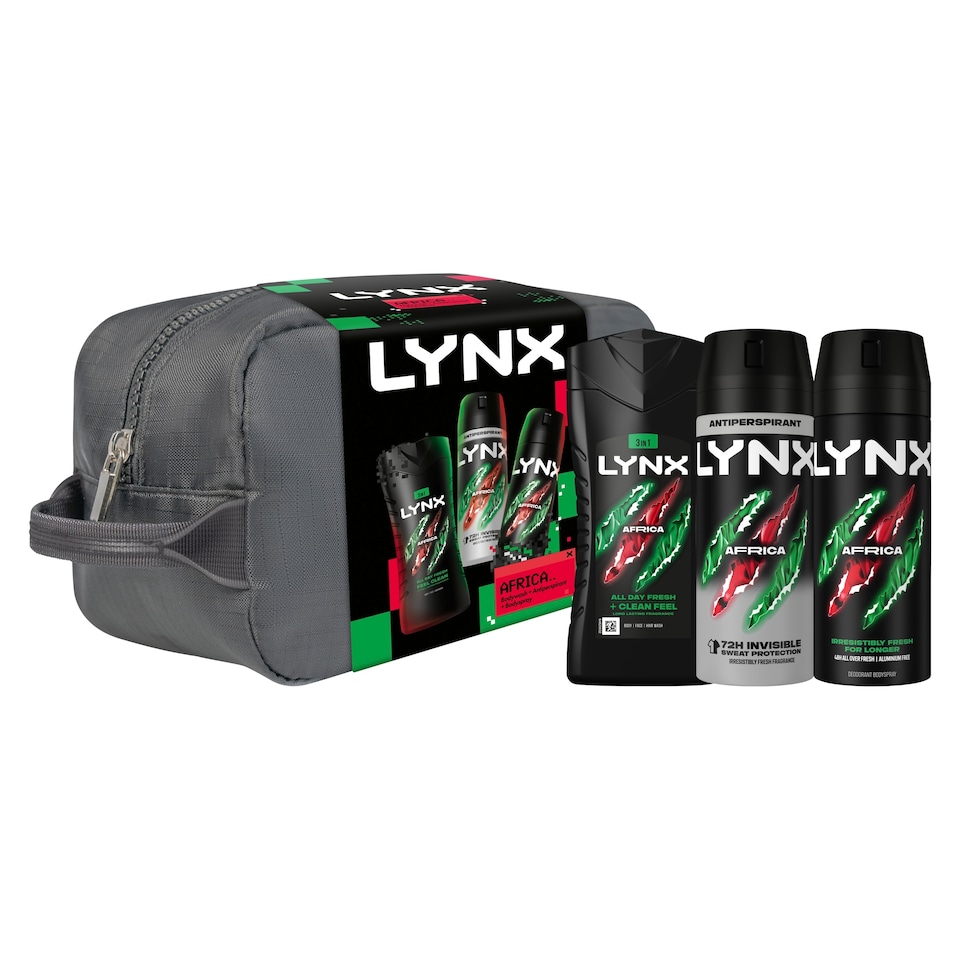 image 1 of Lynx Africa Washbag Gift Set 