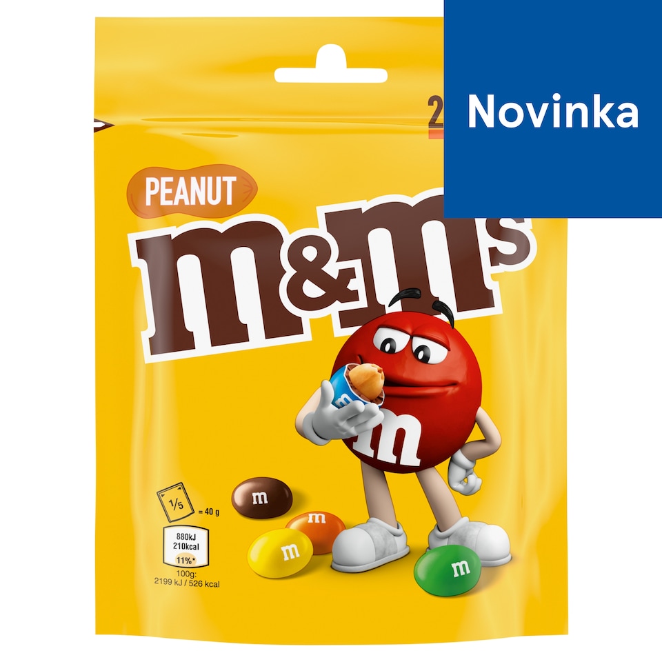 M&M's Dražé plnené praženými arašidmi v mliečnej čokoláde a cukrovej poleve 200 g