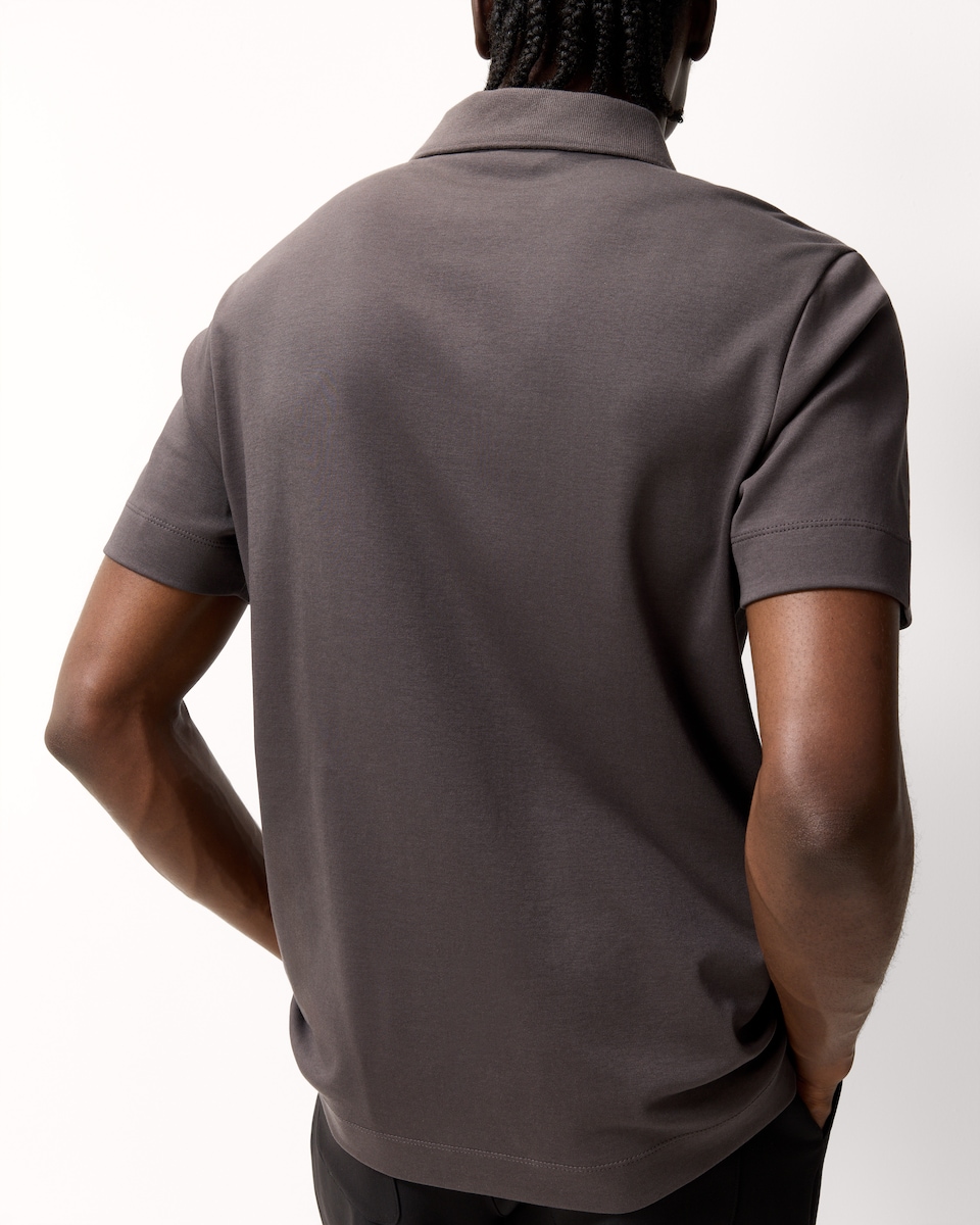 image 1 of F&F Pure Cotton Polo Shirt in Brown