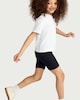 image 4 of F&F Girls 2-Pack Cotton Rich Cycling Shorts in Multi Grey