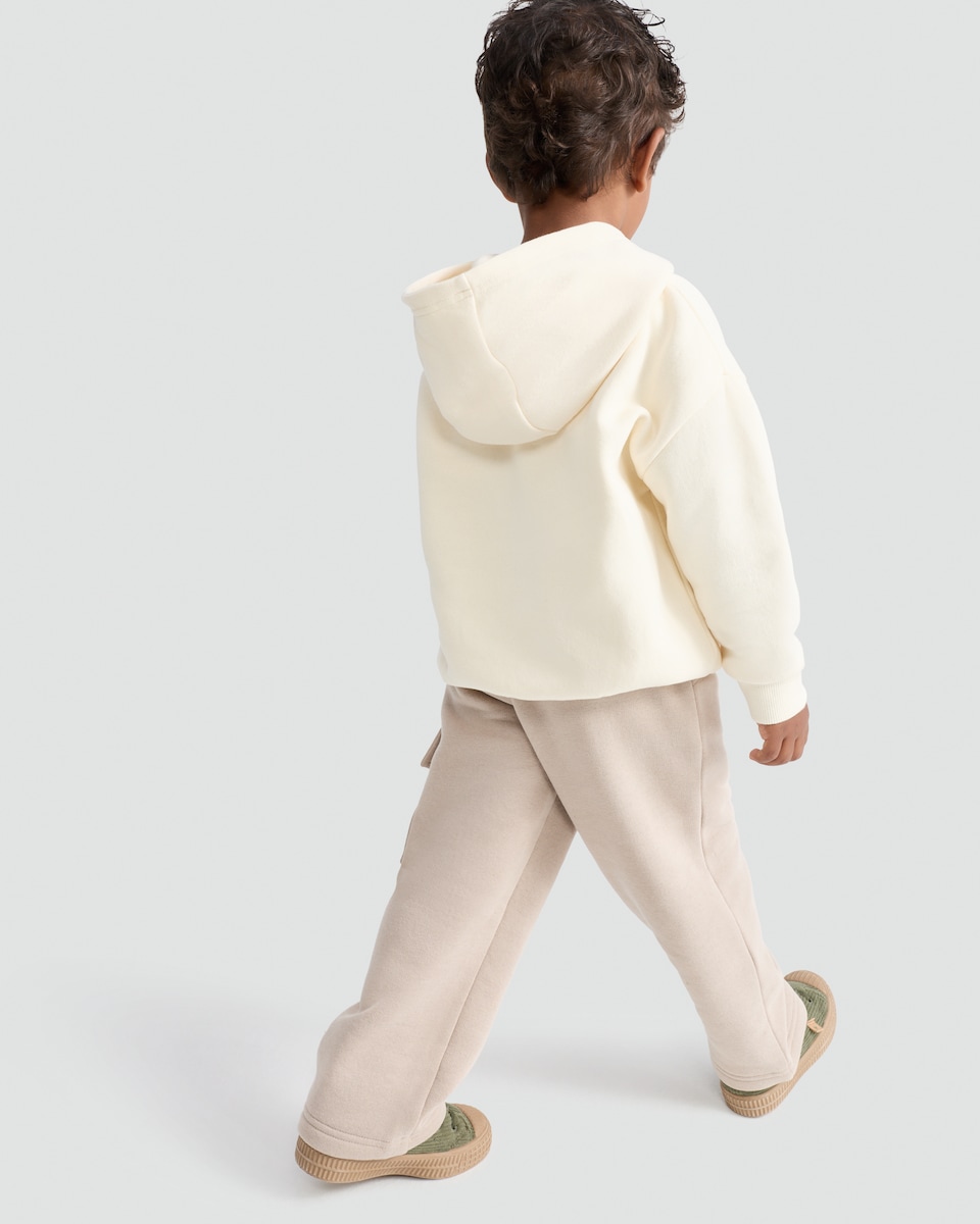 image 1 of F&F Cotton Rich L.A. Slogan Hoodie and Joggers Set in Multi