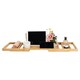 image 3 of F&F Home Extendable Bamboo Bath Bridge 84 x 20 x 3 cm
