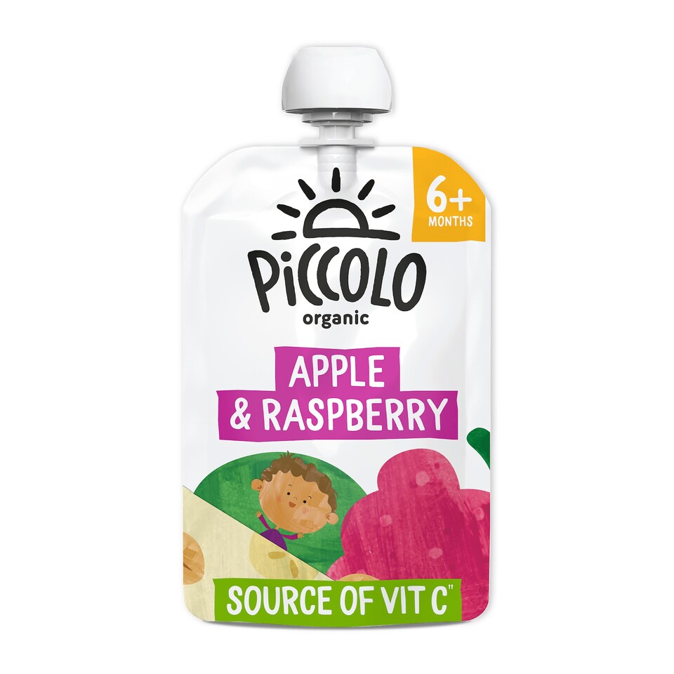 Piccolo Organic Apple & Raspberry 100g