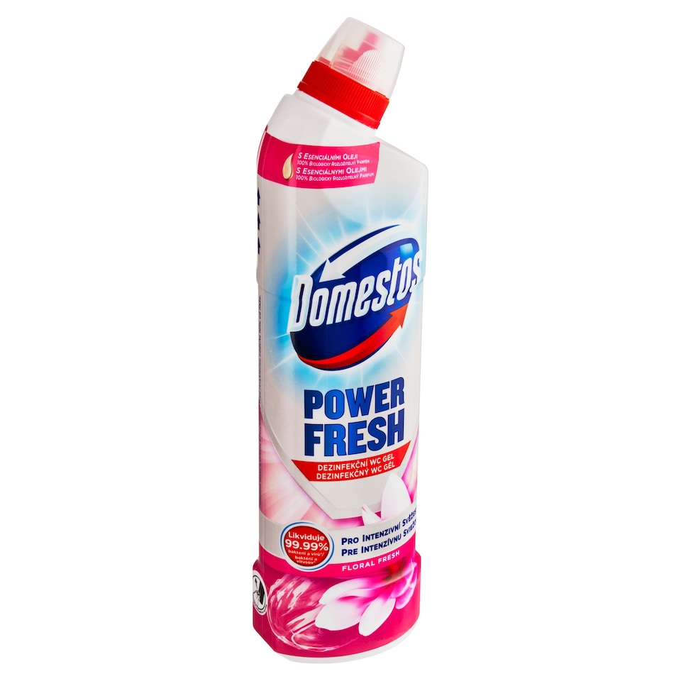 image 1 of Domestos Power Fresh Floral Fresh Disinfectant Toilet Gel 700ml