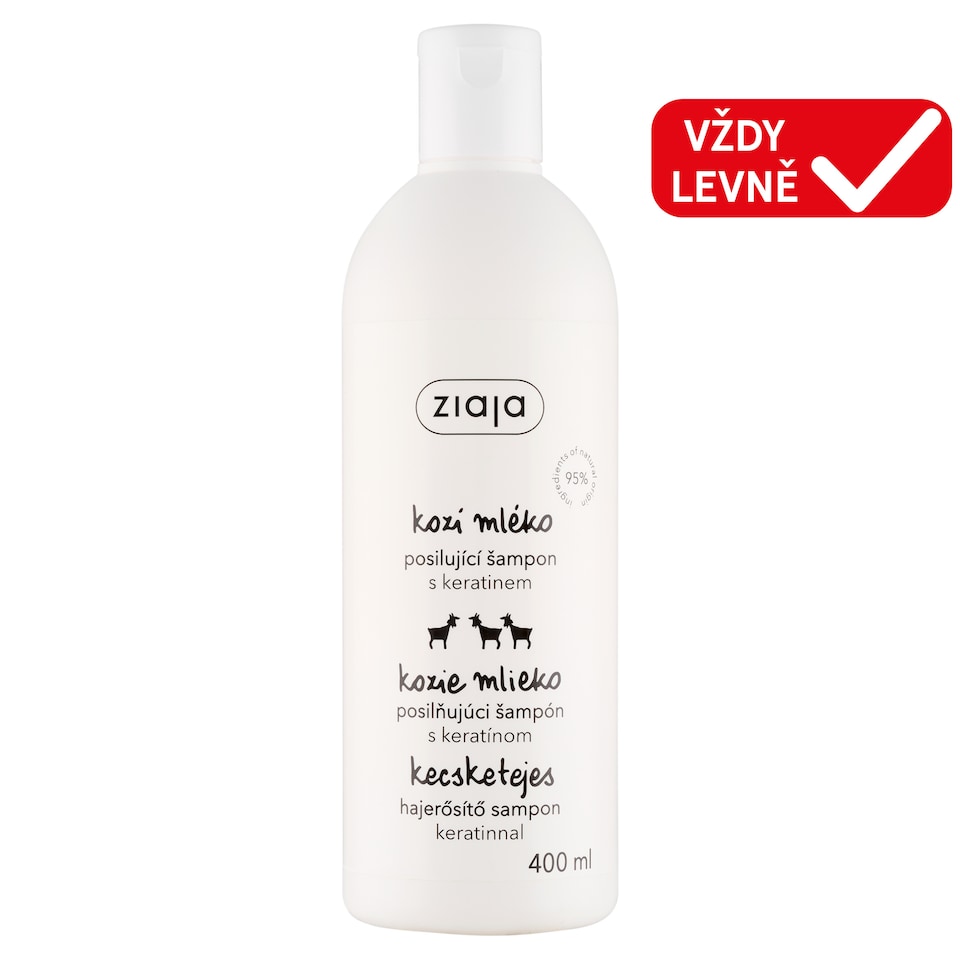 Ziaja Goat's Milk Strengthening Shampoo with Keratin 400ml