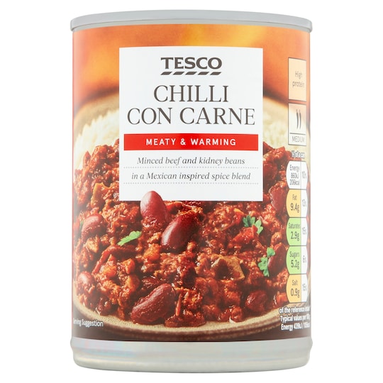 Tesco Chilli Con Carne 392G Tesco Groceries