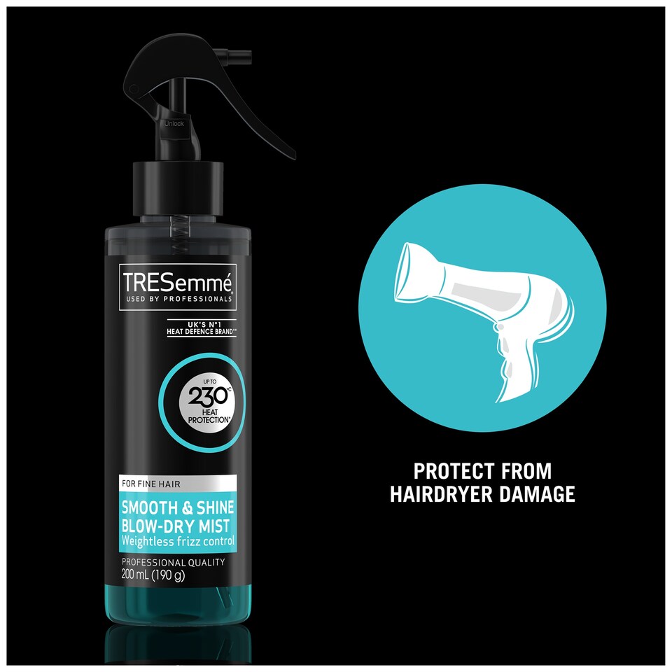 image 1 of Tresemme Smooth And Shine Blow Dry Mist 200Ml