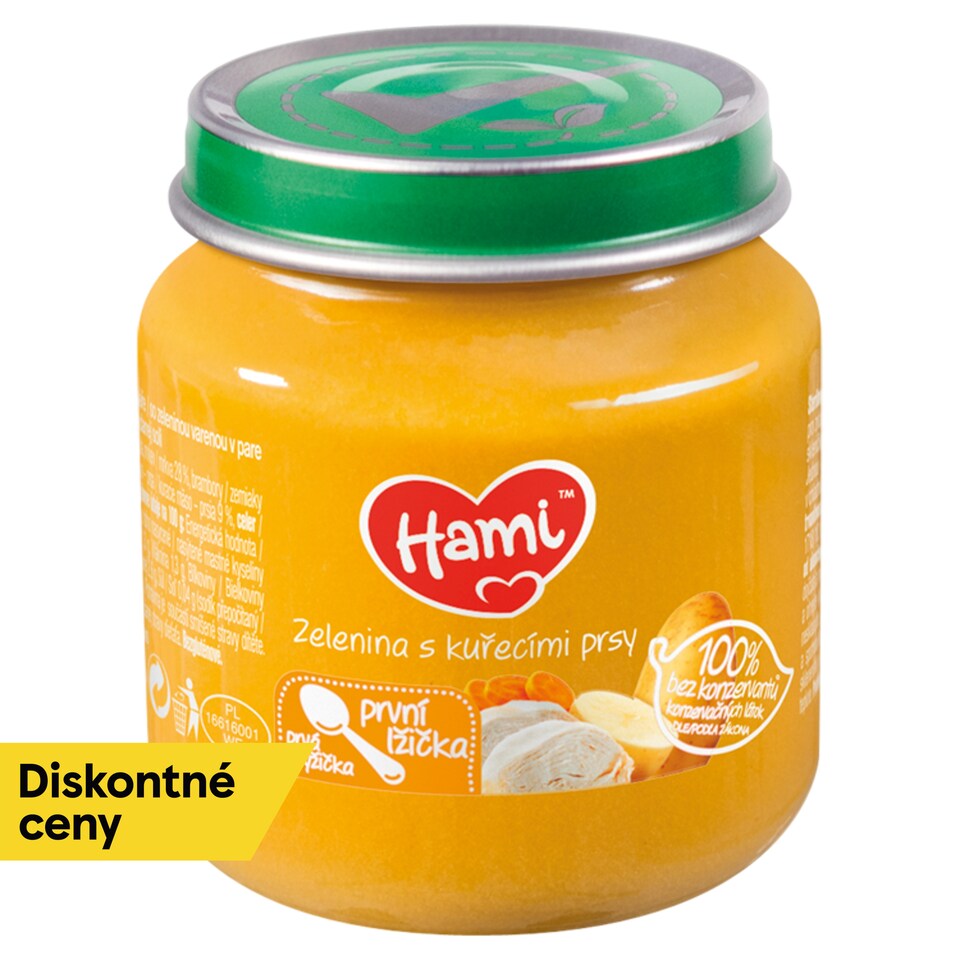 Hami príkrm Zelenina s kuracím mäsom 125 g