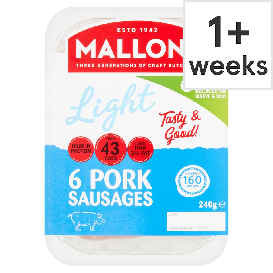 Mallon's Low Fat Gluten Free Sausages 240G