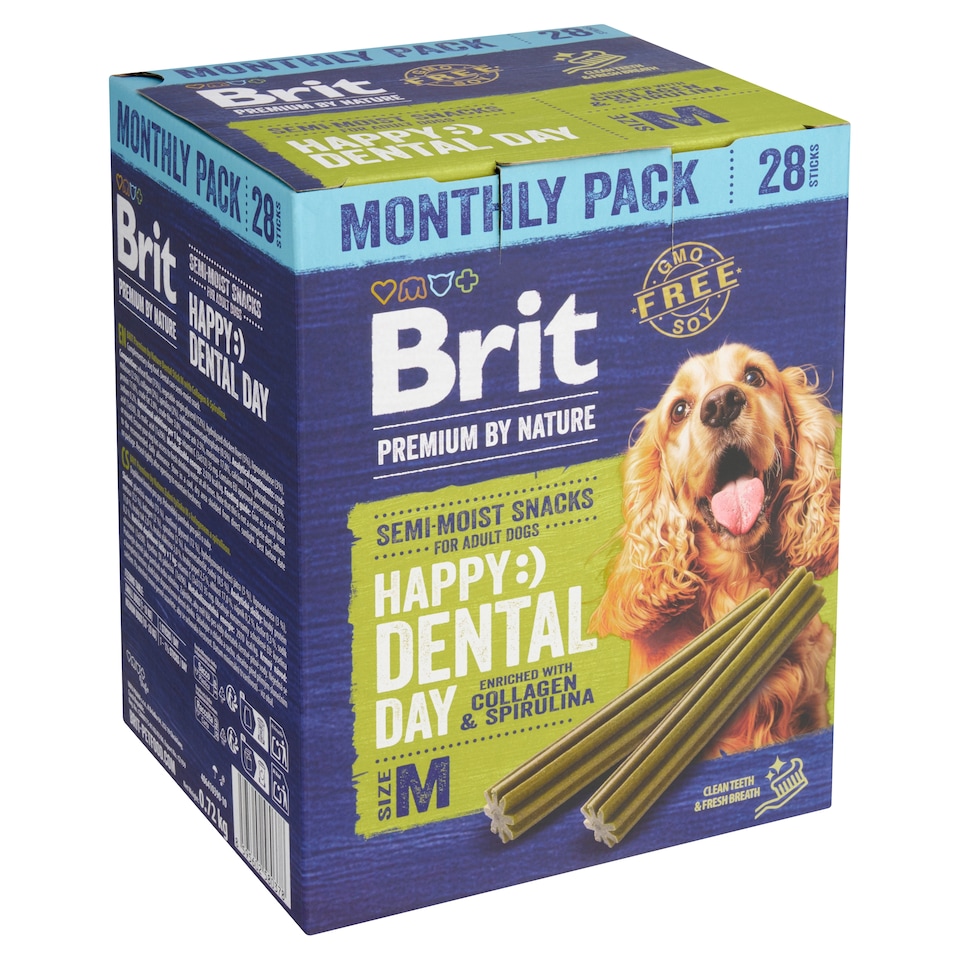 image 1 of Brit Premium by Nature Dental Stick M with Collagen and Spirulina 0.72kg
