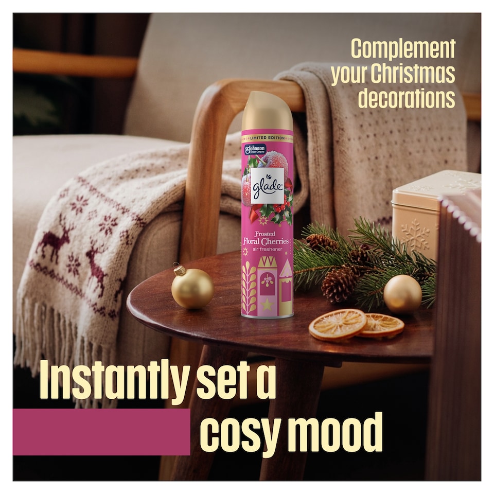 image 1 of Glade Aerosol Frosted Floral Cherries 300ml 