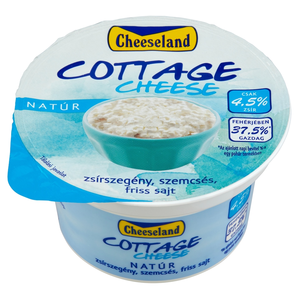 Cheeseland natúr, zsírszegény cottage cheese 150 g