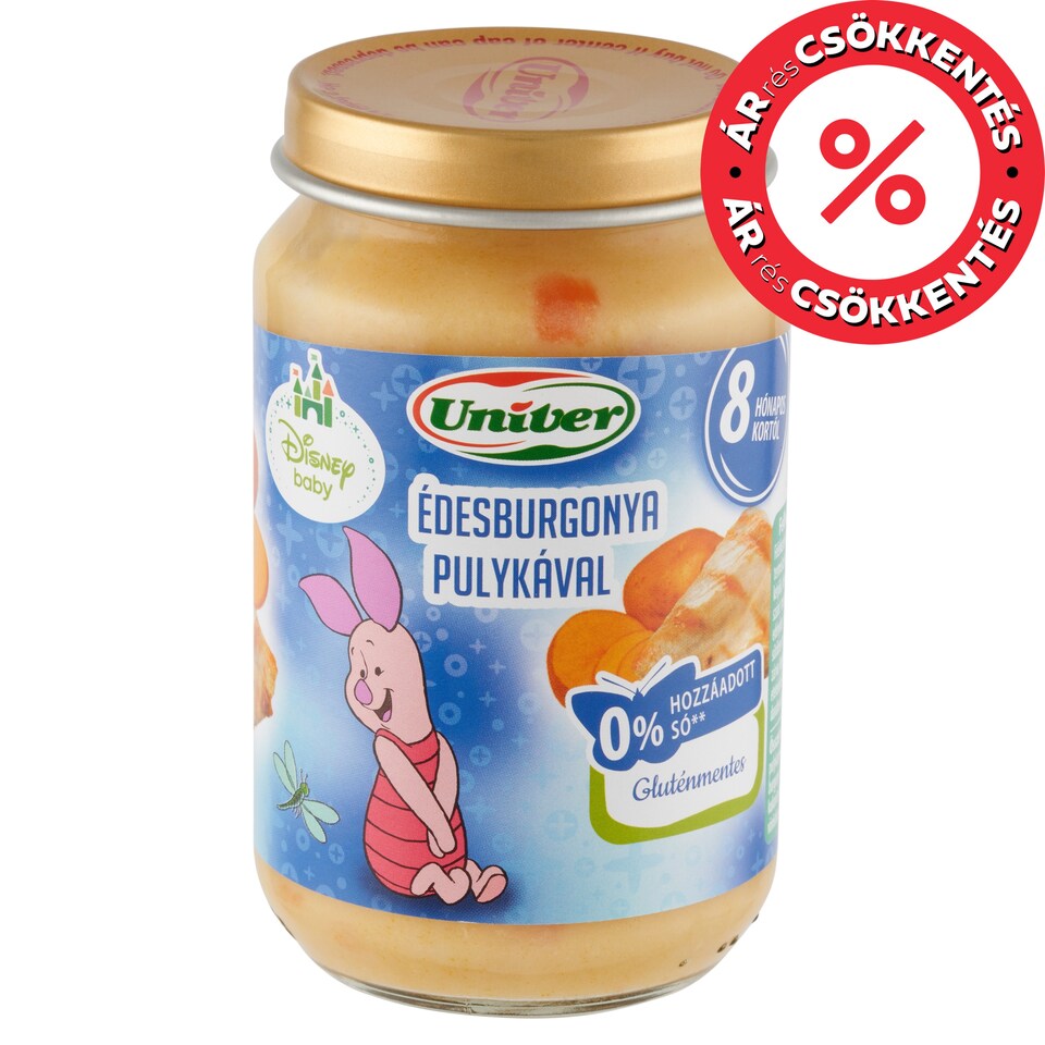 Univer Disney Baby édesburgonya pulykával bébiétel 8 hónapos kortól 163 g