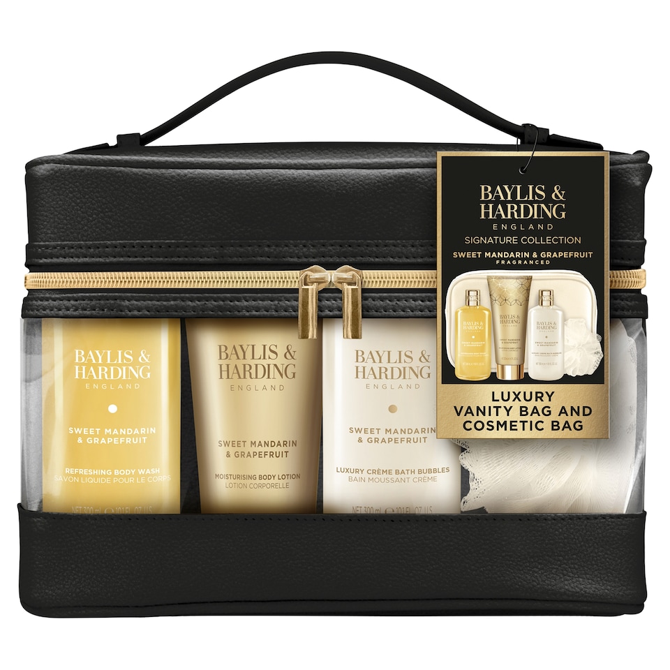 image 1 of Baylis & Harding Sweet Mandarin & Grapefruit Luxury Vanity Bag Gift Set