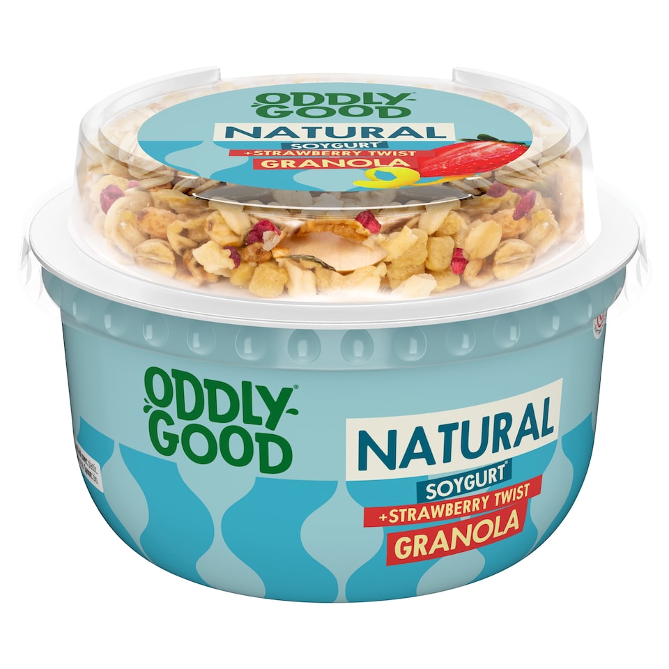 Oddly Good Natural Soygurt Strawberry Twist Granola 180g
