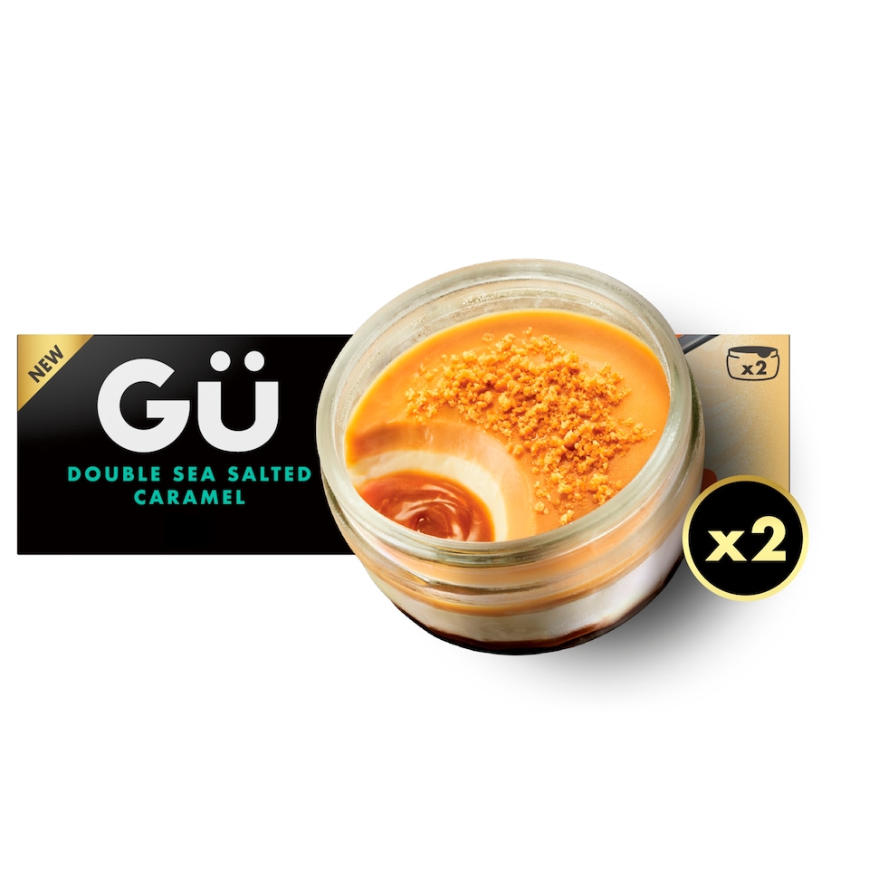 image 1 of Gu Double Sea Salted Caramel Frozen Dessert 2x85g