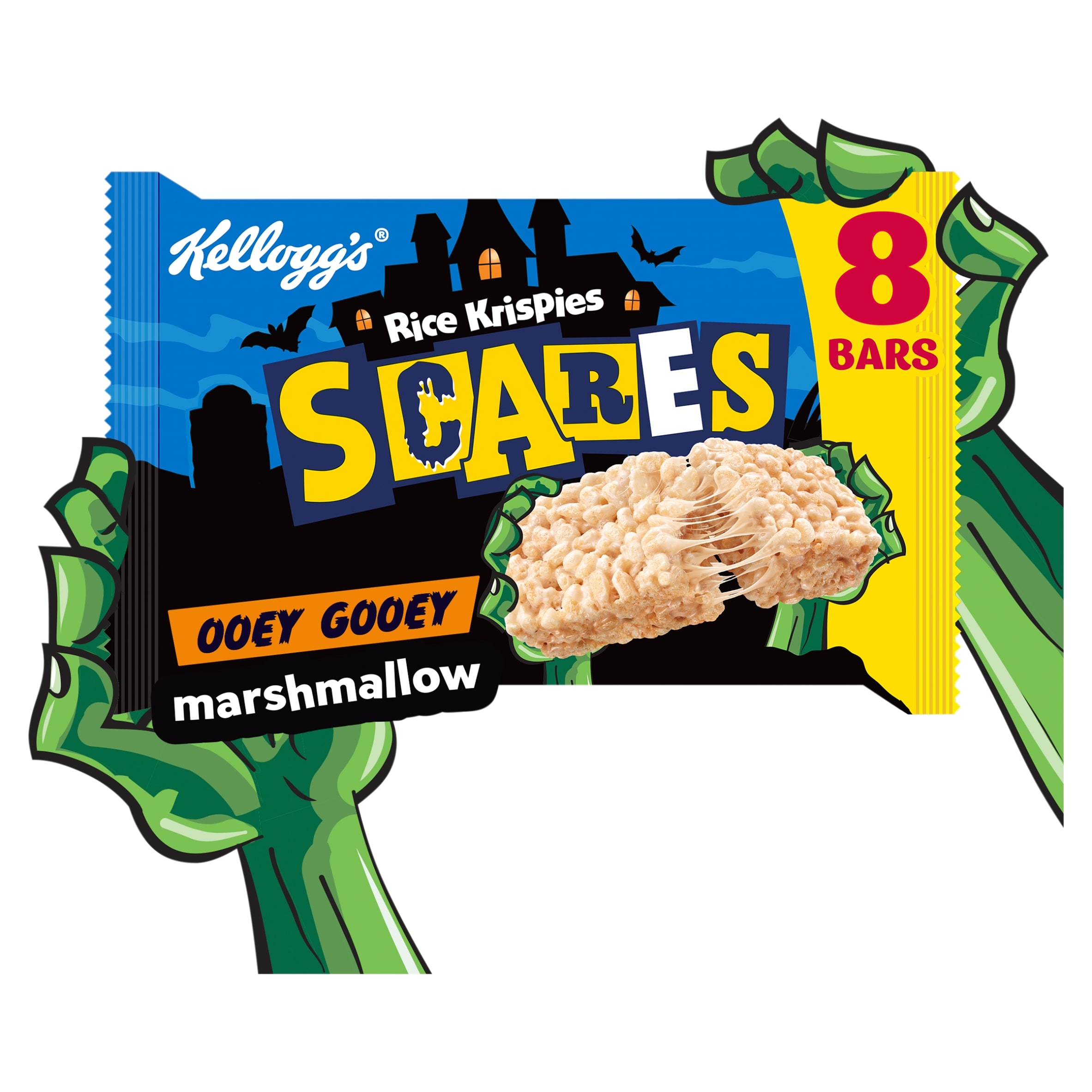 Kellogg's Rice Krispies Squares Halloween Marshmallow Snack Bars 8 x 28g