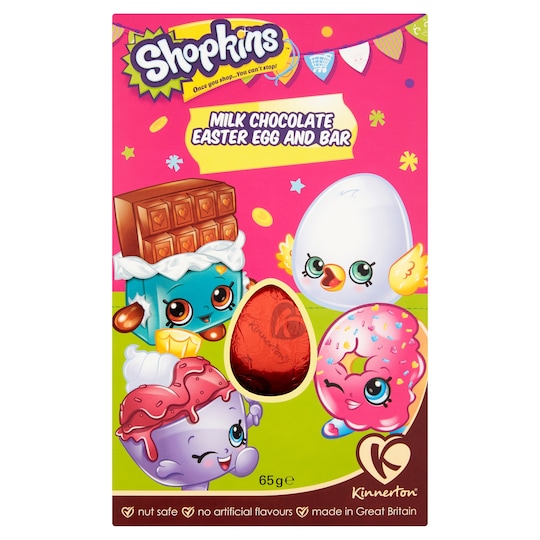 SHOPKINS EGG & BAR 65G Tesco Groceries