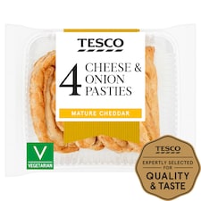 Tesco 4 Cheese & Onion Pasties 520G