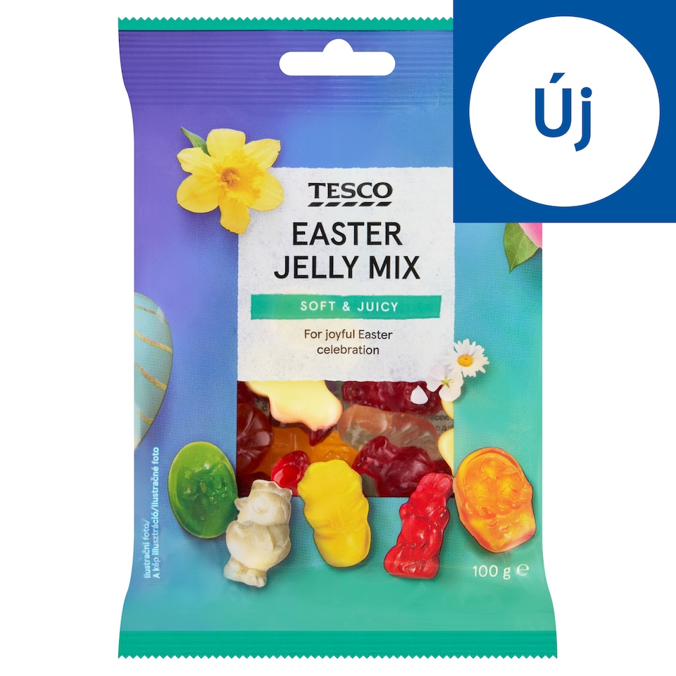 Tesco vegyes gyümölcsízű gumicukor 100 g