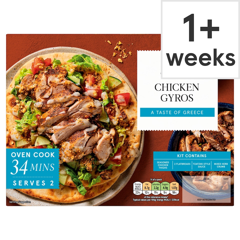 Tesco Meal Kit Chicken Gyros 420g
