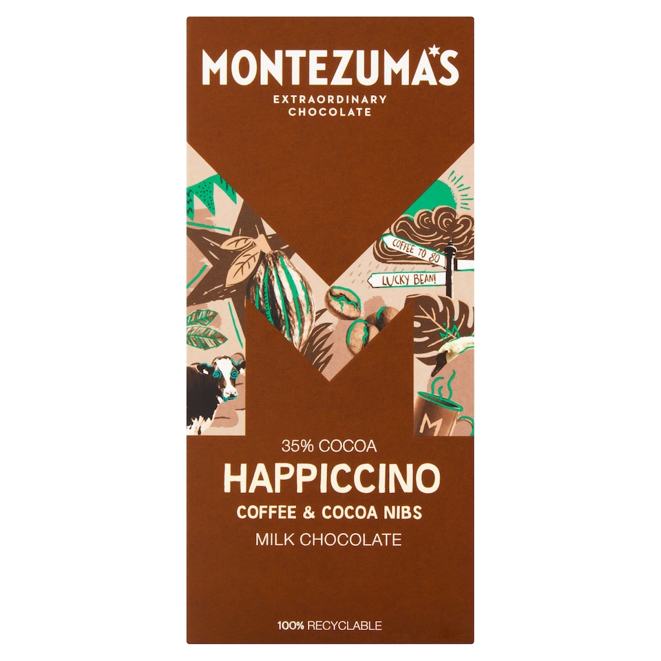 Montezuma's Happiccino Milk Chocolate Coffee 90G
