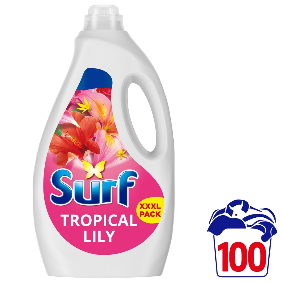 image 1 of Surf Tropical Lily Liquid Laundry Detergent 100 Washes 2700ml