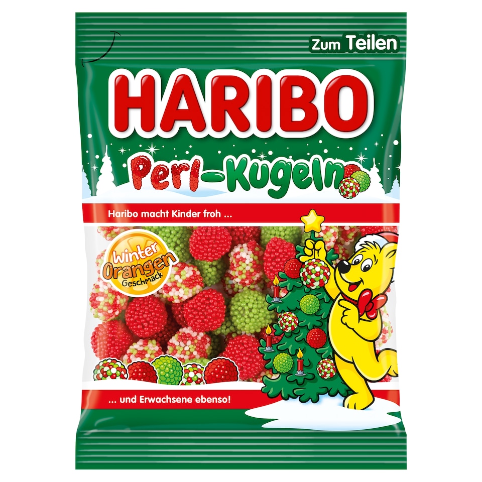 Haribo Perl-Kugeln želé s ovocnou příchutí s nonpareille 200g