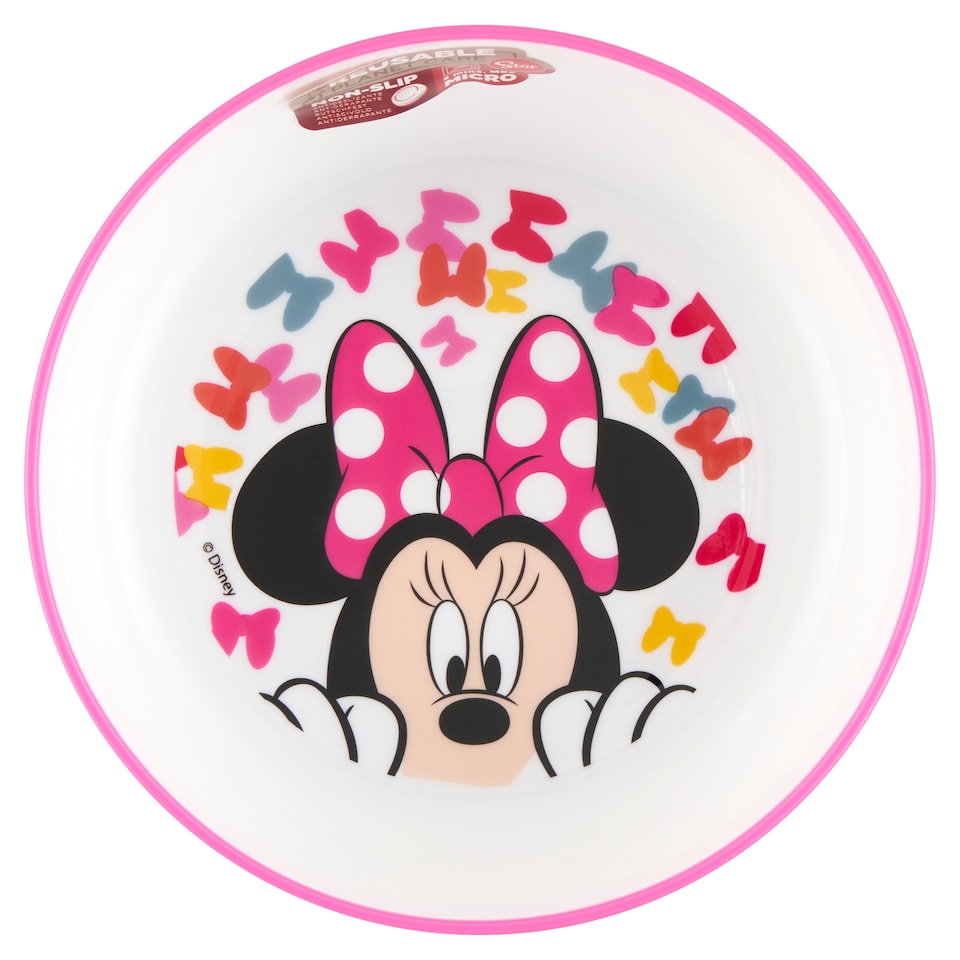 Stor Non Slip Bicolor Premium protišmyková dvojfarebná miska Minnie so Edgy Bows