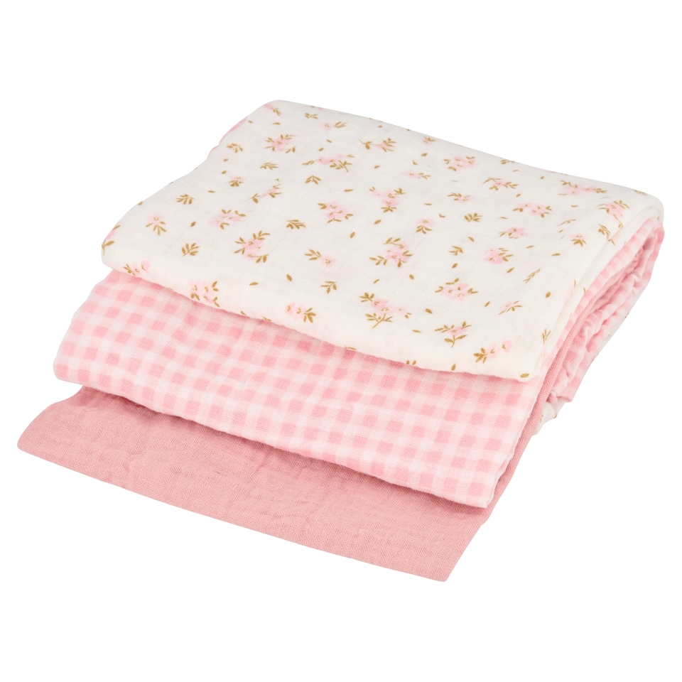 image 1 of F&F Home Vintage Charm Muslins 3PK