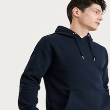 F&F Cotton Rich Drawstring Hoodie in Navy