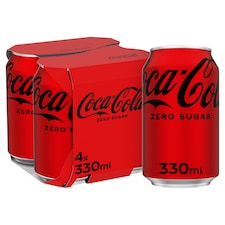 Coca-Cola Zero Sugar Zero Caffeine 4 x 330ml