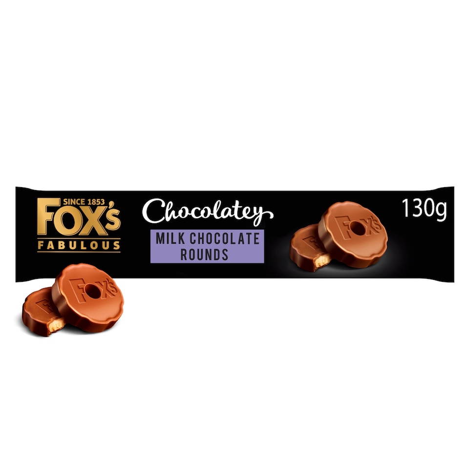 image 1 of Foxs Chocolatey Milk Chocolate Rounds 130G