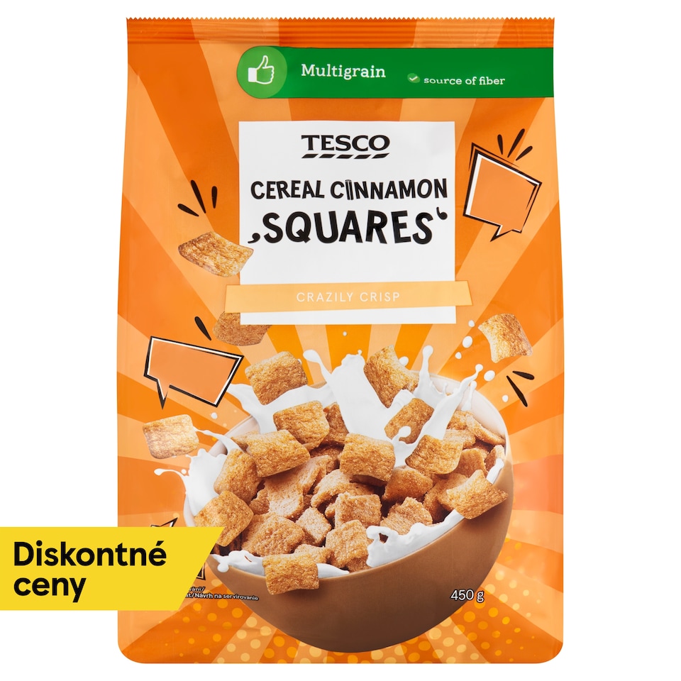 Tesco Obilninové lupienky so škoricou 450 g