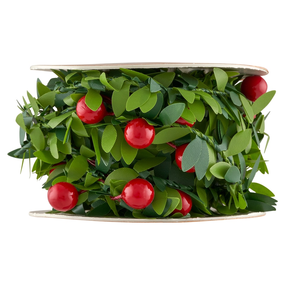Festive Magic Holly Berry Garland 2,7 m