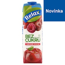 Relax Bez pridaného cukru príchuť červené ovocie 1 l