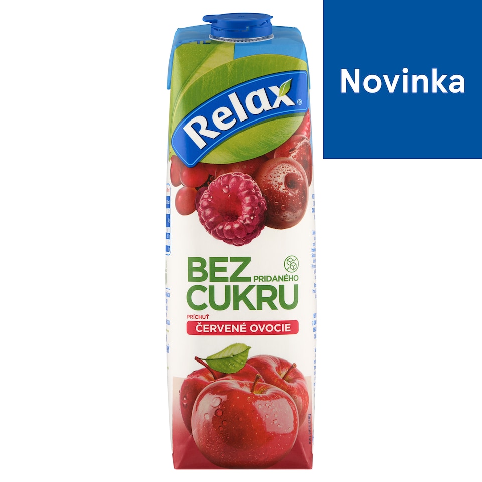 obrázok 1 z Relax Bez pridaného cukru príchuť červené ovocie 1 l
